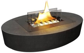 Επιτραπέζια Εστία Φωτιάς Carnation Tenderflame με διάρκεια καύσης 4 - 5 ώρες, χωρητικότητα δεξαμενής 500ml και διαστάσεις 32x22x7cm - Black