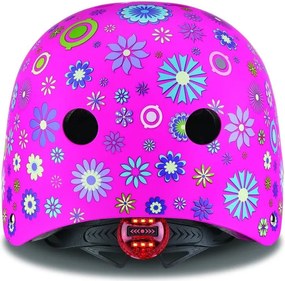 Κράνος Elite Lights XS/S (48-53cm) Deep Pink Flowers Globber