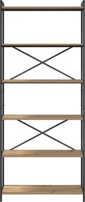 vidaXL Ράφι Βιβλίων 80 x 30 x 189,5 εκ Επεξεργασμένο Ξύλο Artisan Oak