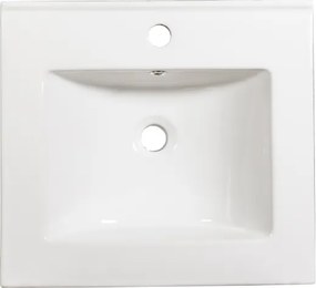 Martin Omega 50 Grey Oak - Πάγκος με Νιπτήρα &amp; Καθρέπτη