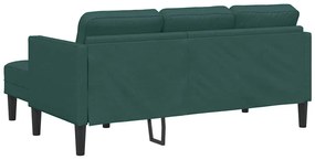 vidaXL Σετ Καναπέ Σκούρο Πράσινο 173 x 131 x 67 εκ ύφασμα