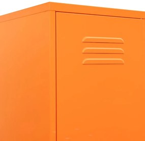 vidaXL Φοριαμός Πορτοκαλί 35 x 46 x 180 εκ. από Ατσάλι