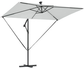 vidaXL Ομπρέλα Cantilever Banana Άμμος 294 x 200 x 254 εκ.