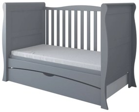 Βρεφικό προεφηβικό Κρεβάτι με Συρτάρι  Elegant Lux  Grey  70x140cm  BC10016 BabyCute