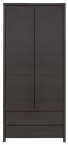 Ντουλάπα ρούχων δίφυλλη Selina wenge 90x55.5x200.55εκ