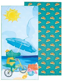 Παιδική Πετσέτα Θαλάσσης Microfiber 2 Όψεων (70x140) Kentia Versus Float 256