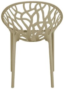 Καρέκλα - Πολυθρόνα Daren pp σε cappuccino απόχρωση 59x60x79,5 εκ. 59x60x79.5 εκ.