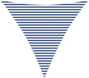 vidaXL Πανί σκιάς Μπλε και άσπρο 4,5 x 4,5 x 4,5 m
