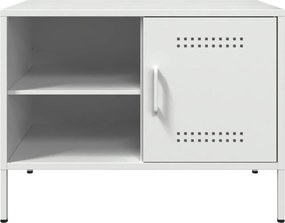 vidaXL Έπιπλα Τηλεόρασης 2 τεμ. Λευκό 68x39x50,5 εκ. από Χάλυβα