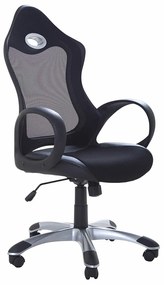 Καρέκλα γραφείου Berwyn 253, Μαύρο, 109x67x67cm, 14 kg, Με μπράτσα, Με ρόδες, Μηχανισμός καρέκλας: Κλίση | Epipla1.gr