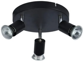 Σποτ Φωτιστικό Οροφής 3xGU10 50W IP20 Arlight-64208-Μαύρο 0064208