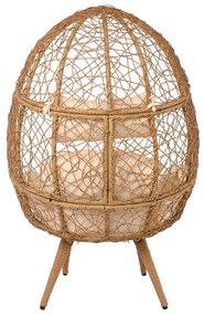 MIAMI ΠΟΛΥΘΡΟΝΑ EGG, WICKER ΦΥΣΙΚΟ, ΜΑΞΙΛΑΡΙ ΜΠΕΖ