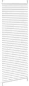 Πλισέ ρόλερ σκίασης 60x125cm Λευκό
