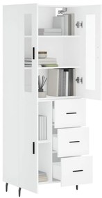 vidaXL Ντουλάπι Λευκό 69,5x34x180 εκ. από Επεξεργασμένο Ξύλο
