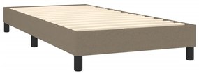 ΚΡΕΒΑΤΙ BOXSPRING ΜΕ ΣΤΡΩΜΑ TAUPE 90X190 ΕΚ.ΥΦΑΣΜΑΤΙΝΟ 3126209