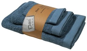 Πετσέτες Best 0659 (Σετ 3τμχ) Blue Das Home Σετ Πετσέτες 70x140cm 100% Βαμβάκι