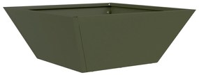vidaXL Μεταλλική γλάστρα Ελιά Μέταλλο 40 x 40 x 15 εκ. Ορθογώνια