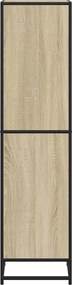vidaXL Βιβλιοθήκη Χρώμα sonoma Δρυς 40x35x139 εκ. Μοριοσανίδα