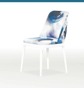 Ξύλινη-υφασμάτινη καρέκλα Summer πολύχρωμη 91x48x51x47cm, FAN1234