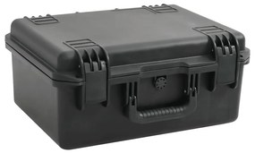 VidaXL Θήκη Πτήσης Φορητή Μαύρη 49x38x23 εκ. από Πολυπροπυλένιο