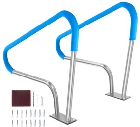 VEVOR Pool Handrail 2 PCS 48x36in Stainless Steel with Base Plate for Spas