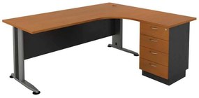 Γραφείο SUPERIOR COMPACT -Δεξ-180x70/150x60cm DG/Cherry /
