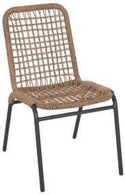 ΚΑΡΕΚΛΑ ΑΛΟΥΜΙΝΙΟΥ SPANO HM6047 ΑΝΘΡΑΚΙ ΣΚΕΛΕΤΟΣ-ΜΠΕΖ ΣΥΝΘ.RATTAN 46x59x80Υεκ.