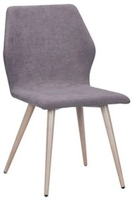 Καρέκλα Μεταλλική Leto ΕΜ772,3 Grey Σετ 4τμχ Metal, Fabric