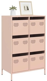 vidaXL Ντουλάπι Ροζ 68 x 39 x 101,5 εκ. από Χάλυβα