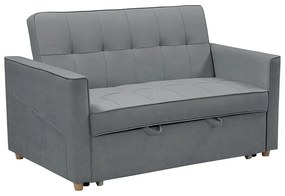Καναπές-κρεβάτι Commit pakoworld 2θέσιος ύφασμα ανθρακί 142x93x90εκ - 035-000072