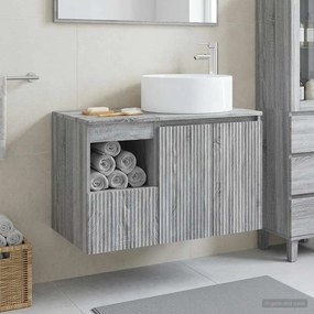 vidaXL Σετ Επίπλων Μπάνιου 2 τμχ. Γκρι Sonoma Επεξεργασμένο Ξύλο