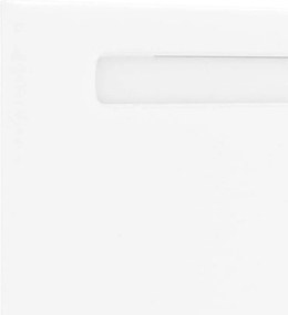 vidaXL LED κεφαλάρι Λευκό 200 cm Τεχνητό Δέρμα