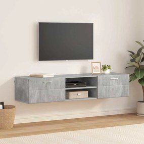 vidaXL Ντουλάπι TV με συρτάρι Γυαλιστερό λευκό 150 x 39 x 30 εκ