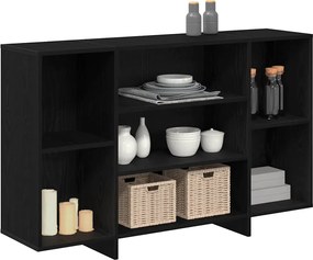 vidaXL Πλαϊνό γραφείο Μαύρη Οξυά 120 x 30 x 75 εκ Επεξεργασμένο ξύλο