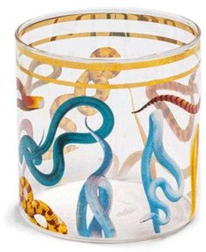 Ποτήρι Snakes 15983 8x8,5cm Multi Seletti Γυαλί