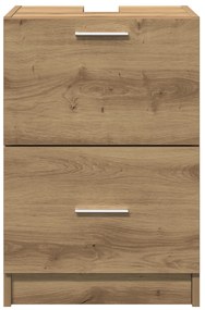 vidaXL ντουλάπι νιπτήρα  Καρυδιά 40x37x59 εκ. Επεξεργασμένο Ξύλο