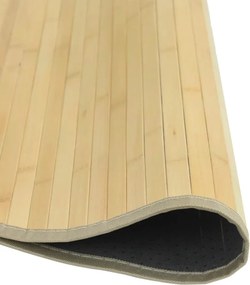 vidaXL Χαλί Στρογγυλό Ανοιχτό Φυσικό 80 εκ. Μπαμπού