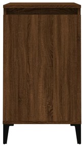vidaXL Κομοδίνα 2 τεμ. Καφέ Δρυς 40x35x70 εκ. από Επεξεργασμένο Ξύλο