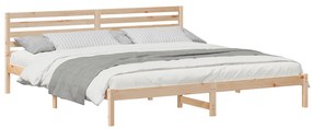 vidaXL Σκελετός Κρεβατιού Καφέ 180 x 210 cm Συμπαγές ξύλο πεύκου