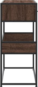 vidaXL Τραπέζι Κονσόλα Καφέ Δρυς 90x35x80 εκ. Επεξεργασμένο Ξύλο