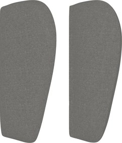 vidaXL Κρεβάτι Boxspring με Στρώμα Σκούρο Γκρι 160x200 εκ Υφασμάτινο
