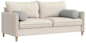 vidaXL Μαξιλάρια Στήριγμα 2 pcs Ανοιχτό γκρι Ø 25 x 70 cm