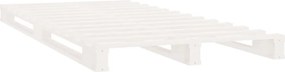vidaXL Σκελετός Κρεβ. Χωρίς Στρώμα Λευκό 90x200 εκ Μασίφ Πεύκο