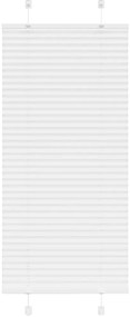 vidaXL Πλισέ περσίδα Λευκό 55x150 cm Πλάτος υφάσματος 54,4 cm