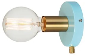 Απλίκα Φωτιστικό Τοίχου Μεταλλικό Φ12CM JOY Aca-V36382MB-Πετρόλ/Τιρκουάζ V36382MB