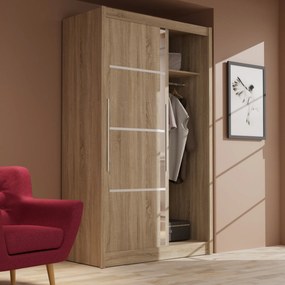 ΝΤΟΥΛΑΠΑ ΔΙΦΥΛΛΗ ILONA SONOMA 130X61X215ΕΚ MDF