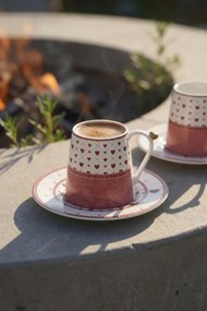Stewehome Σετ πορσελάνινων φλιτζανιών καφέ για 6 άτομα Πολύχρωμο