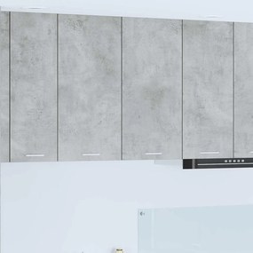 vidaXL Κρεμαστό ντουλάπι με ράφι Riga Σκυρόδεμα Γκρι 80 x 31 x 80 εκ.