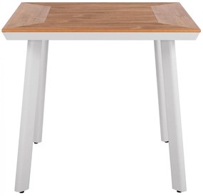Τραπέζι TABER Αλουμινίου Λευκό με Επιφάνεια Polywood 80x80x72,5Υ εκ. 80x80x72.5 εκ.