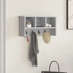 vidaXL Τοίχου Κρεμάστρα Γκρι sonoma 50 x 16 x 26 εκ Επεξεργασμένο ξύλο